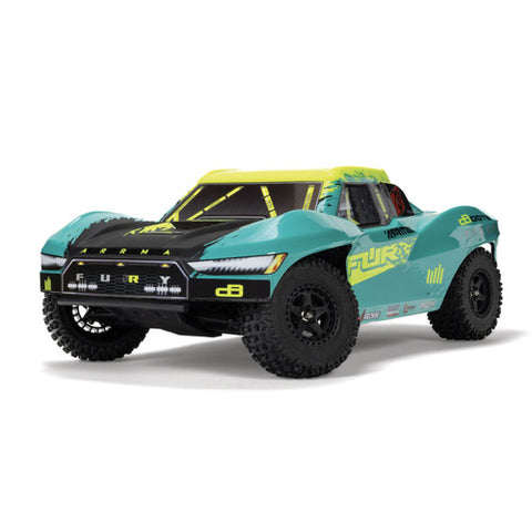 ARRMA Fury ARA3521T2 223S 2S 3S Brushless 1/10 2wd SC Truck Green