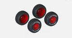 ARRMA ARA550116 dBoots 'FORTRESS' Tire Set Glued, Red (2 Pairs) Mojave Grom