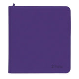 BCW Gaming Z-FOLIO 12-Pocket LX Album Purple Holds 480 Cards Zipper Closure