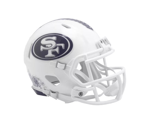 San Francisco 49ers 2024 Salute To Service Alternate Riddell Speed Mini Helmet New in Box