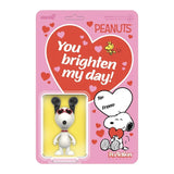 Snoopy Valentines Heart Eyes Peanuts Super7 Reaction Action Figure