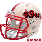 San Francisco 49ers 2026 Retro Alternate Riddell Mini Helmet