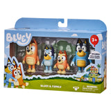 Bluey & Family 4 Pack of 2.5-3" Possable Figures