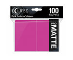 Ultra Pro Eclipse Pro Matte Deck Protector Sleeves Standard 100 ct 66mm x 91mm Hot Pink