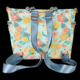 Loungefly Tropical Lemon Floral Convertible Backpack & Tote Crossbody Bag