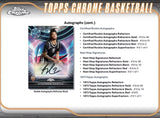 2024-25 Topps Chrome Basketball Hobby Box