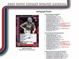 2025 Topps Chrome Baseball Update Blaster Box