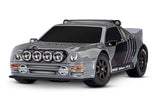 Traxxas 10876 Black Front Mini Rally Wheels w/ Slick Tires (2)