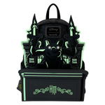 Loungefly Disney Haunted Mansion Gargoyle Wallpaper Mini Backpack Lights Up Glows In The Dark