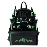 Loungefly Disney Haunted Mansion Gargoyle Wallpaper Mini Backpack Lights Up Glows In The Dark