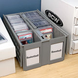 BCW Graded Collectible 2 Row Card Bin Gray