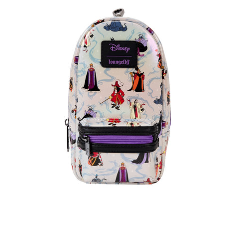 Loungefly Disney Villains Iridescent AOP Mini Backpack Pencil Case