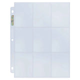 Ultra Pro Silver Series Hologram 9 Pocket Top Load Clear Card Pages (100 per box)