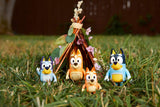 Bluey & Family 4 Pack of 2.5-3" Possable Figures