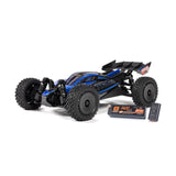 ARRMA ARA2306ST2 TYPHON GROM 223S BLX Brushless 4X4 Small Scale Buggy RTR with Battery & Charger, Blue