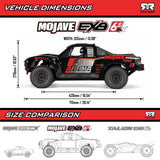 Arrma ARA7704V3T1 1/7 MOJAVE 6S EXB 4X4 RTR Brushless Desert Truck Black