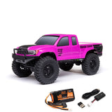 AXIAL AXI-1219T3 1/24 SCX24 Base Camp 4WD Rock Crawler Brushed RTR with Battery & Charger, Pink