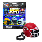 SqueezyMates 2025 NFL Gravity Feed Helmet Figurine Mystery Pack