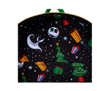 Loungefly Disney Nightmare Before Christmas Journey To Christmas Town Mini Backpack Glows in Dark