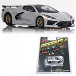 AFX AFX22095 HO Mega G+ MG+ Plus Corvette C8 Matrix Silver Slot Race Car