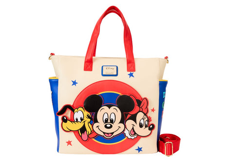 Loungefly Disney Mickey & Friends Classic Convertible Crossbody, Backpack And Tote Bag