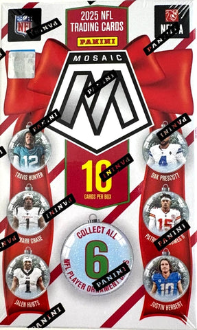 2025 Panini Mosaic Football Holiday Ornament Box