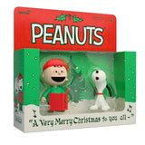 Charlie Brown and Snoopy (Caroling) Peanuts Super7 Reaction Action Figure