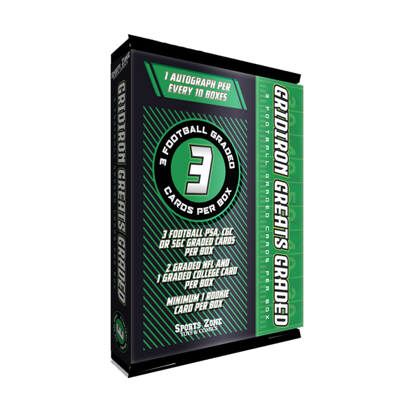 Gridiron Greats Football Graded 3 Card Box – SPORTS ZONE TOYS & COMICS