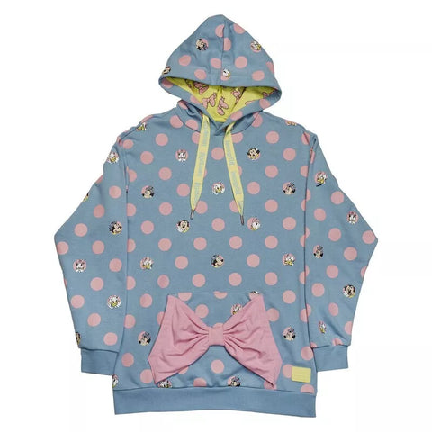 Loungefly Disney Minnie Dots French Terry Unisex Hoodie S-Small