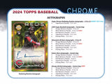 2024 Topps Chrome Baseball Jumbo Hobby Box