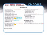 2024 Topps Chrome Baseball Jumbo Hobby Box