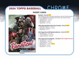 2024 Topps Chrome Baseball Jumbo Hobby Box