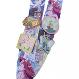 Loungefly Disney Princess Manga Style Lanyard with Cardholder and Pins