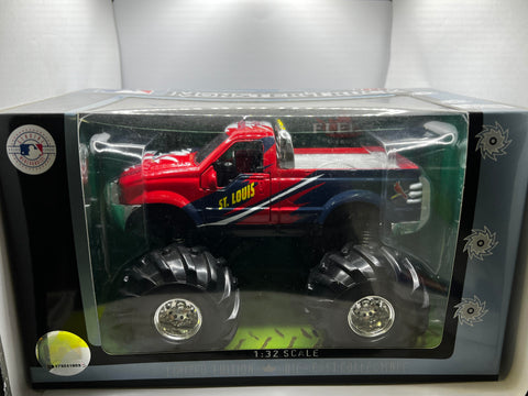 St. Louis Cardinals Fleer MLB Ford F-350 Monster Truck 1:32 Scale Toy Vehicle New in Box