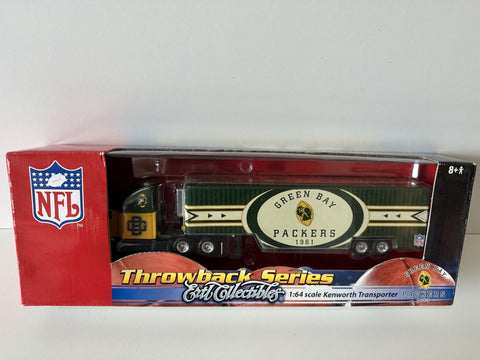 Green Bay Packers Ertl Collectibles 2006 Kenworth Throwback Series Transporter 1:64