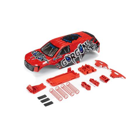 Arrma ARA402351 GORGON Painted Decaled Body Set, Red