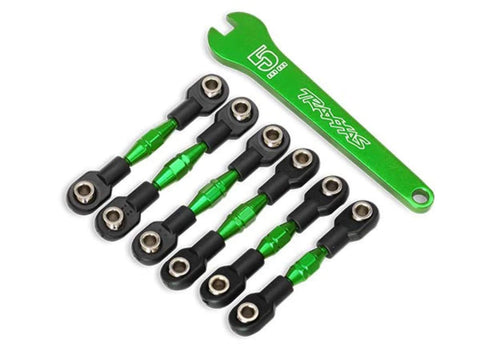 Traxxas 8341G Turnbuckles aluminum green anodized camber links 32mm 4tec