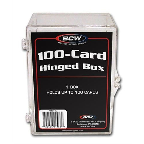 BCW HINGED BOX - 100 COUNT