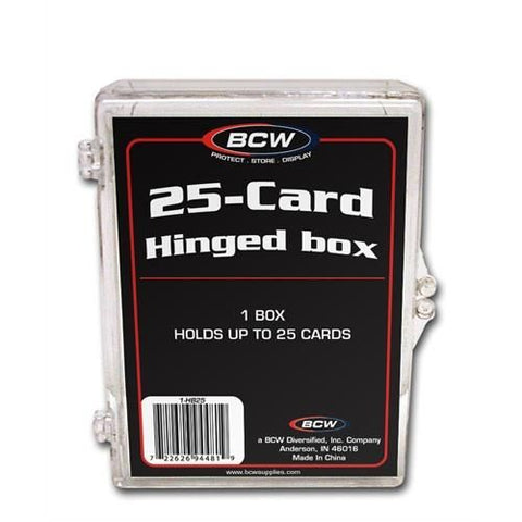 BCW HINGED BOX - 25 COUNT