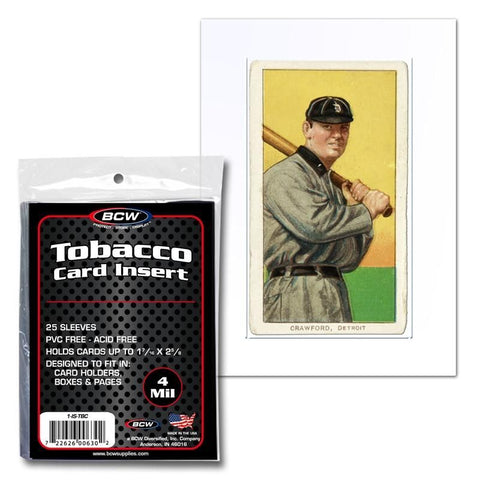 BCW INSERT SLEEVES - TOBACCO CARDS