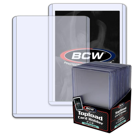 BCW TOPLOAD HOLDER - 3 X 4 X 2 MM - 79 PT. THICK CARD