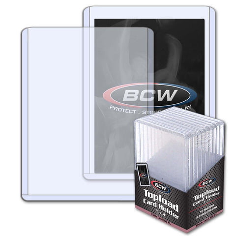 BCW TOPLOAD HOLDER - 3 X 4 X 4.25 MM - 168 PT. THICK CARD
