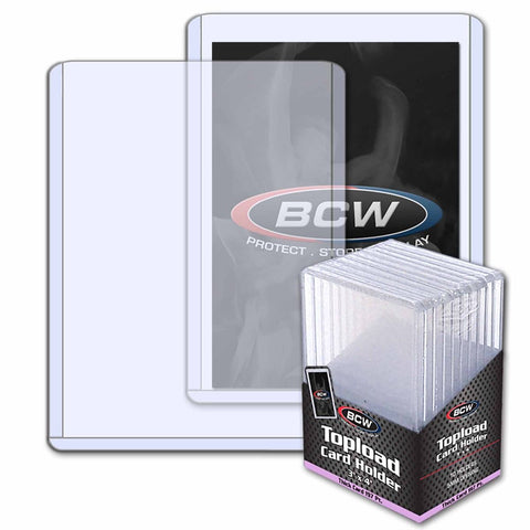 BCW TOPLOAD HOLDER - 3 X 4 X 5 MM - 197 PT. THICK CARD
