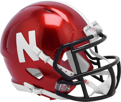 Nebraska Huskers FLASH Alternate Mini Football Helmet New in Box