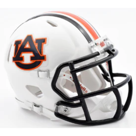 Auburn Tigers NCAA Chrome Riddell Speed Mini Helmet New in Box