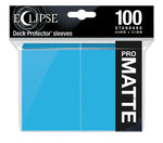 Ultra Pro Eclipse Pro Matte Deck Protector Sleeves Standard 100 ct 66mm x 91mm Sky Blue