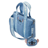 Loungefly Disney Stitch Plush Sherpa Tote Bag With Coin Bag