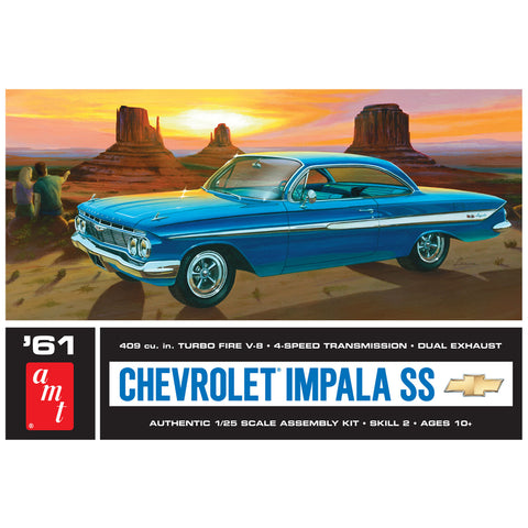 1961 Chevrolet Impala SS AMT1013 AMT 1:25 Model Car Kit