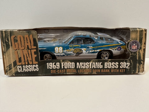 Jacksonville Jaguars  Ertl Collectibles NFL 1969 Ford Mustang Boss 302 Coin Bank Toy vehicle 1:24