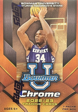 2022-23 Bowman Chrome University U Basketball Blaster Box